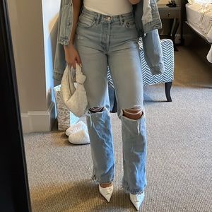 REDONE Jeans Originals 90s High Rise Loose in Nu Disco Destroy